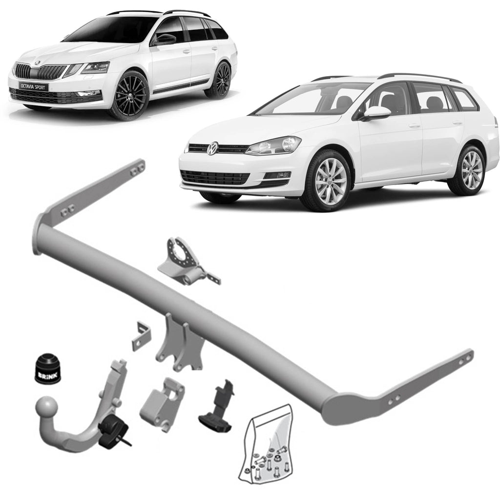 Brink Towbar for Volkswagen Golf (07/2009 - on), Volkswagen Golf Alltrack (12/2014 - 12/2020), Skoda Octavia (01/2021 - on), Skoda Octavia (06/2020 - on), Volkswagen Golf (04/2013 - 12/2020), Skoda Octavia (11/2012 - 03/2020)