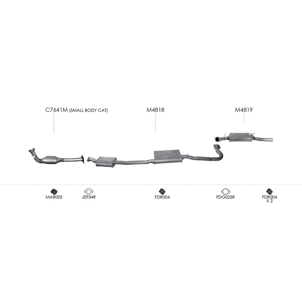 Unbranded Exhaust System for Ford LTD (01/1999 - 2002), Fairlane (01/1999 - 2002)