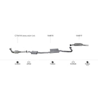 Unbranded Exhaust System for Ford LTD (01/1999 - 2002), Fairlane (01/1999 - 2002)