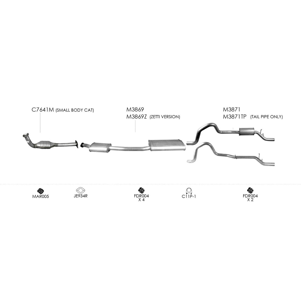Unbranded Exhaust System for Ford Falcon (09/1998 - 09/2002)