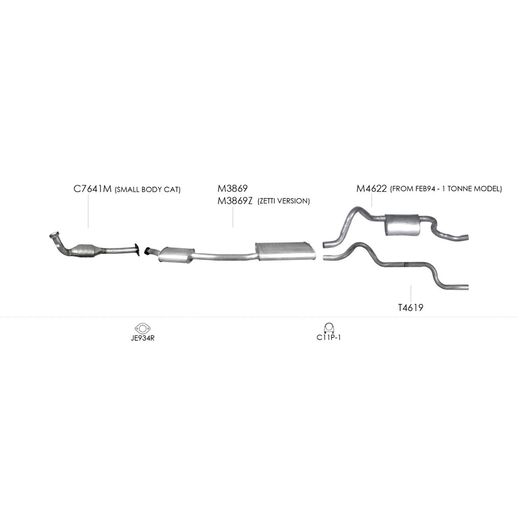 Unbranded Exhaust System for Ford Falcon (03/1993 - 03/1996)