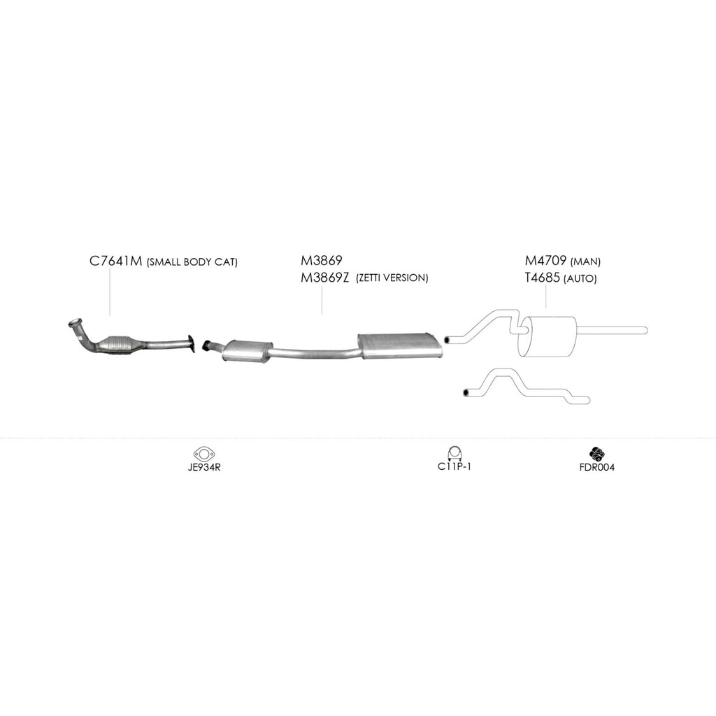 Unbranded Exhaust System for Ford Falcon (03/1996 - 05/1999)