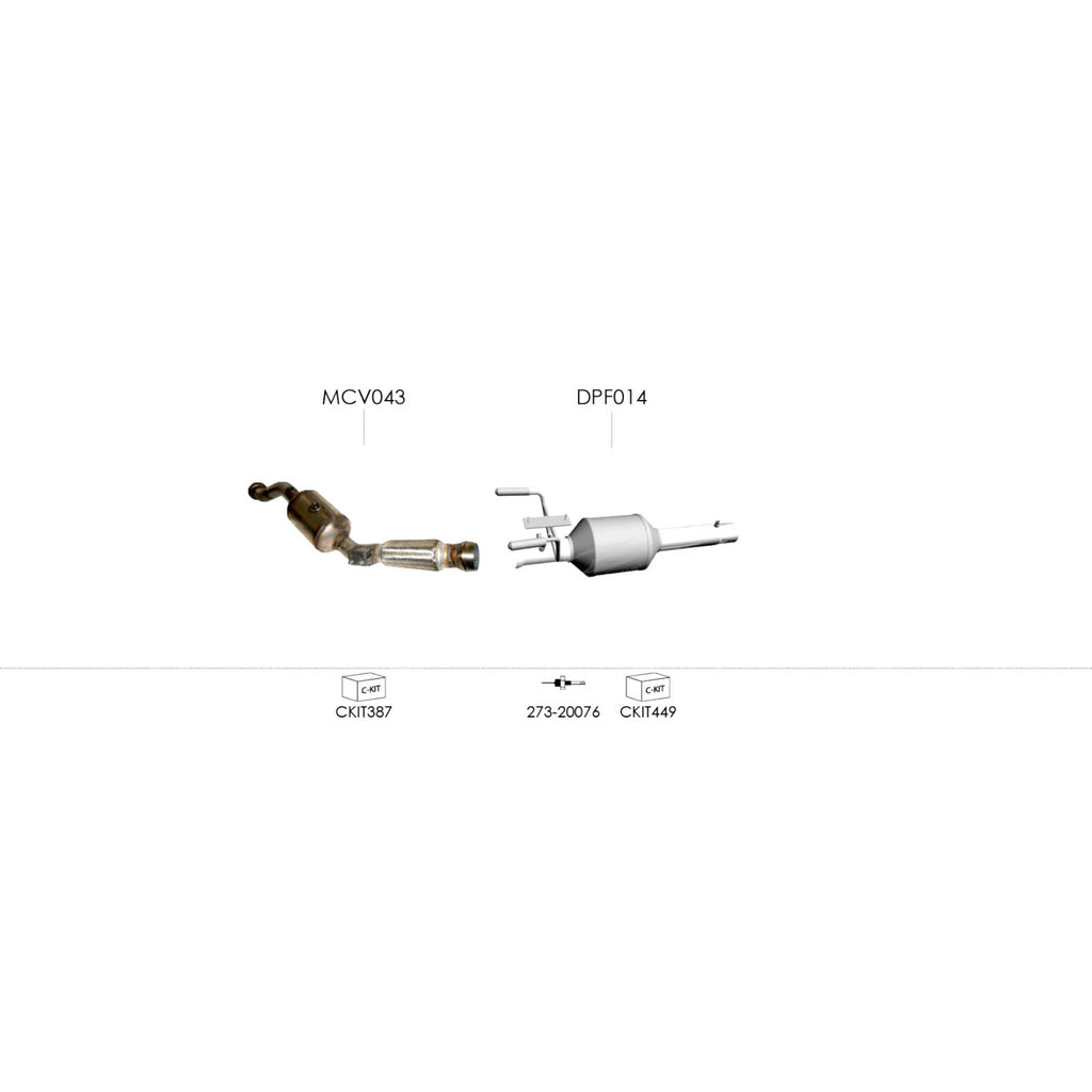 Unbranded Exhaust System for MERCEDES-BENZ Sprinter (06/2006 - 12/2009)