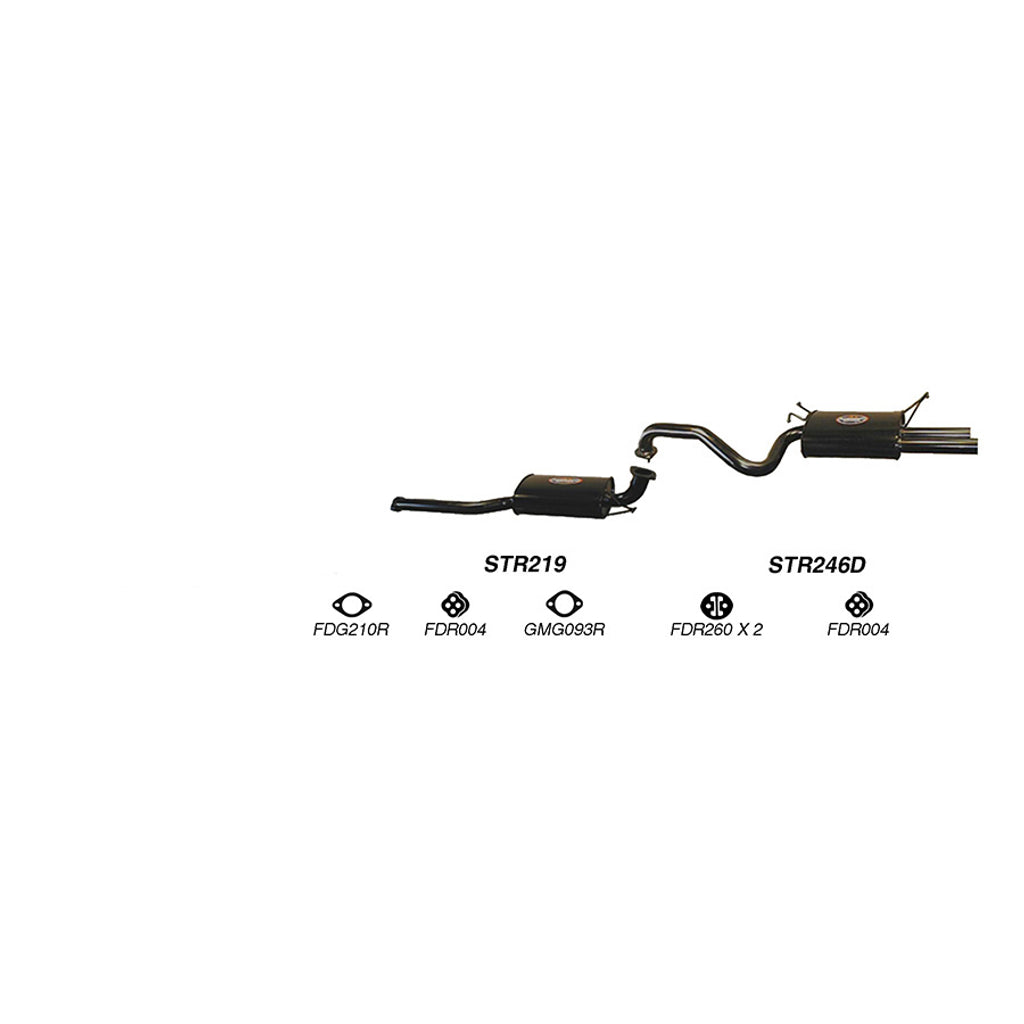 Redback Performance Exhaust System for Ford Falcon (01/2002 - 04/2008), Fairmont (01/2002 - 04/2008), Ford Falcon (02/2008 - 12/2014)