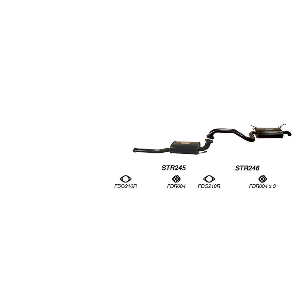 Redback Performance Exhaust System for Ford Falcon (09/2002 - 04/2008), Fairmont (09/2002 - 04/2008)