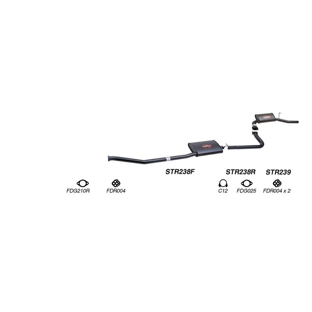 Redback Performance Exhaust System for Ford Falcon (09/1998 - 09/2002), Fairmont (09/1998 - 09/2002), Ford Falcon (09/1998 - 09/2002), Fairmont (09/1998 - 09/2002), Ford Falcon (09/1998 - 09/2002), Fairmont (09/1998 - 09/2002)