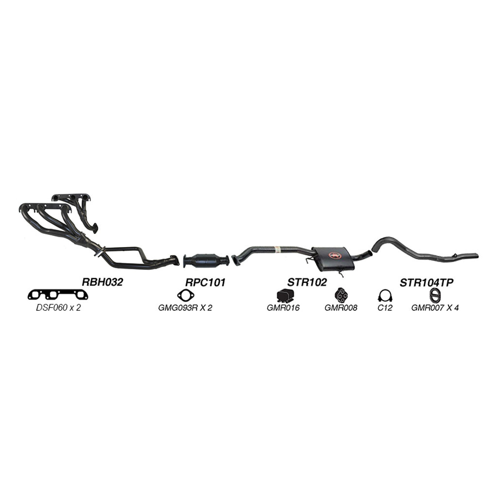 Redback Performance Exhaust System for Holden Calais (01/1988 - 04/1995), Statesman (01/1988 - 04/1995), Commodore (01/1988 - 04/1995), Caprice (01/1988 - 04/1995), Holden Calais (08/1988 - 09/1997), Commodore (08/1988 - 09/1997), Holden Commodore...