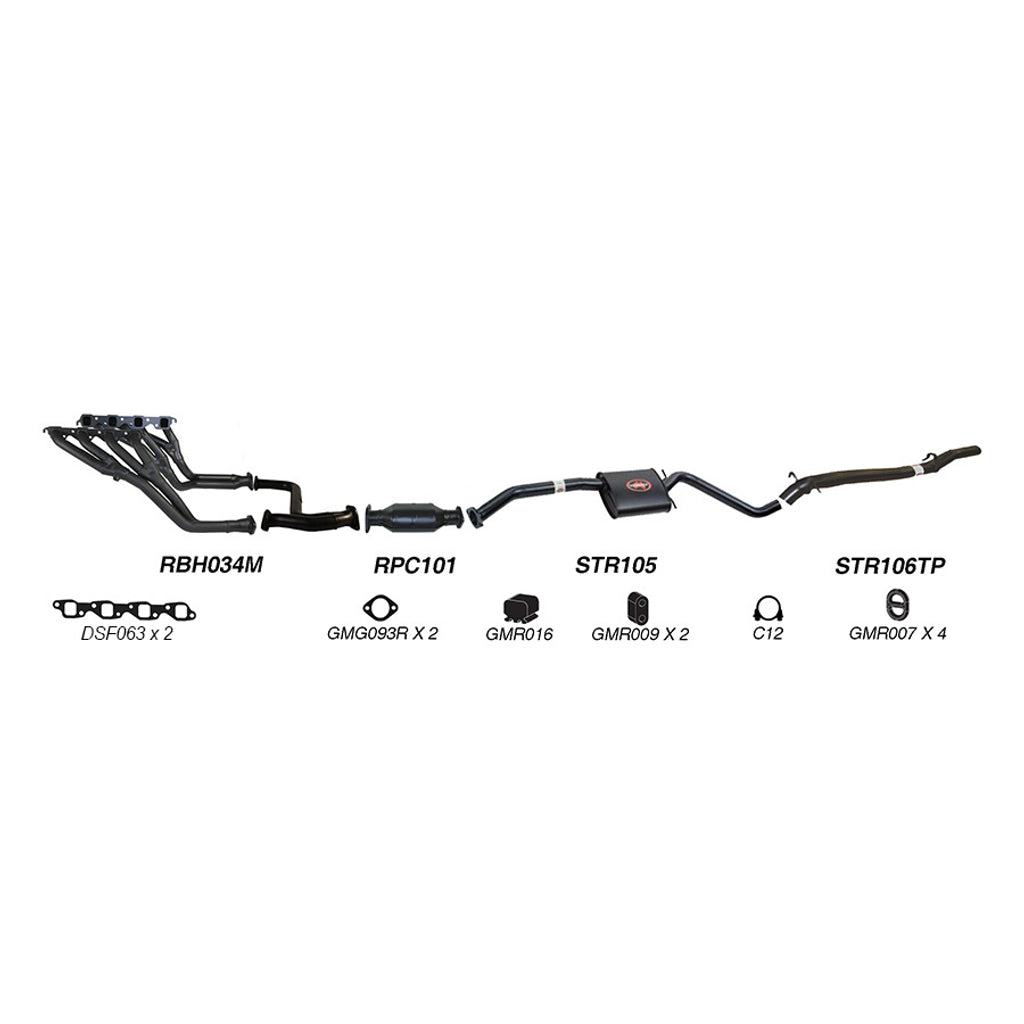 Redback Performance Exhaust System for Holden Commodore (04/1995 - 09/1997), Calais (04/1995 - 09/1997)