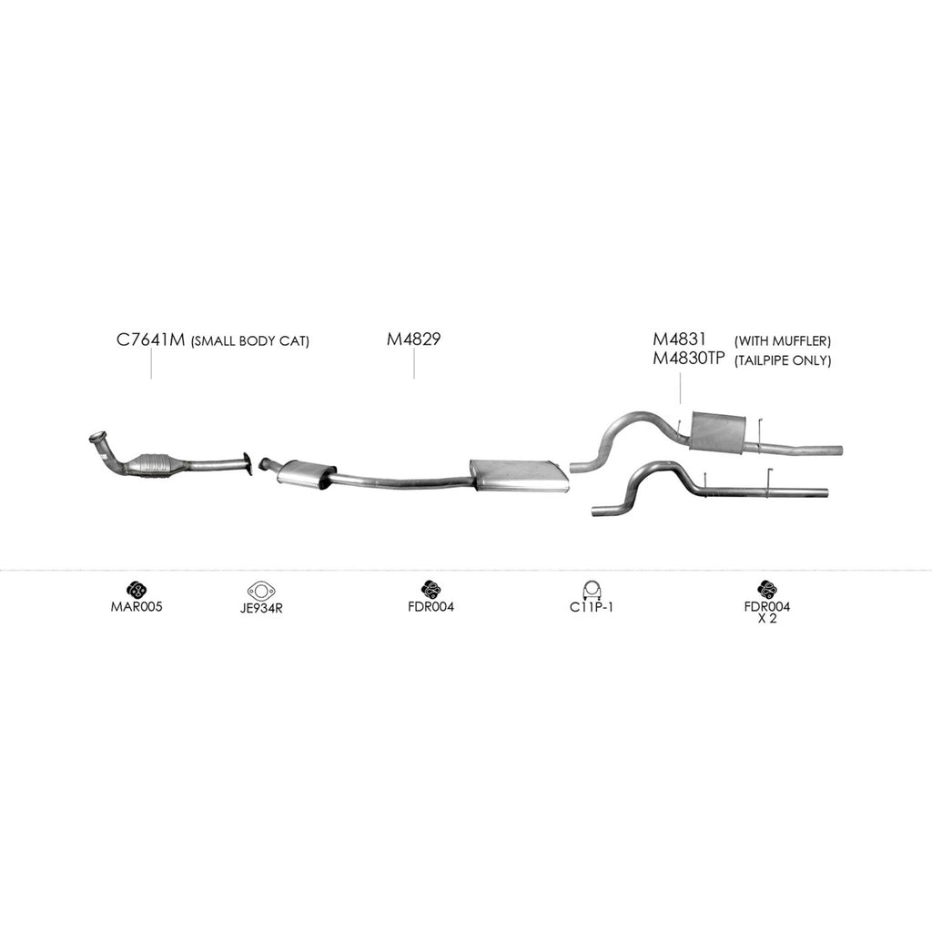 Unbranded Exhaust System for Ford Falcon (06/1999 - 09/2002)