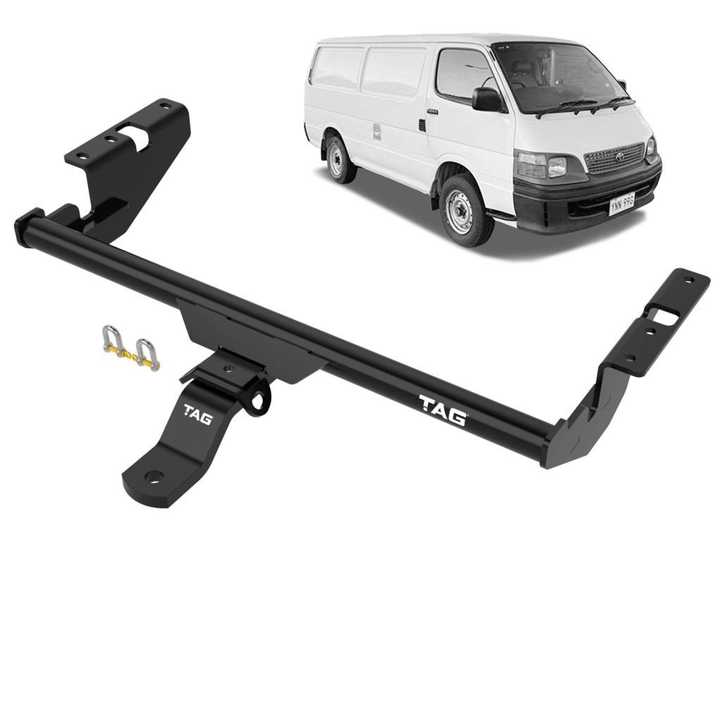 TAG Standard Duty Tail Light Protector Towbar and Universal Wiring Harness for Toyota Hiace (01/1989 - 02/2005)