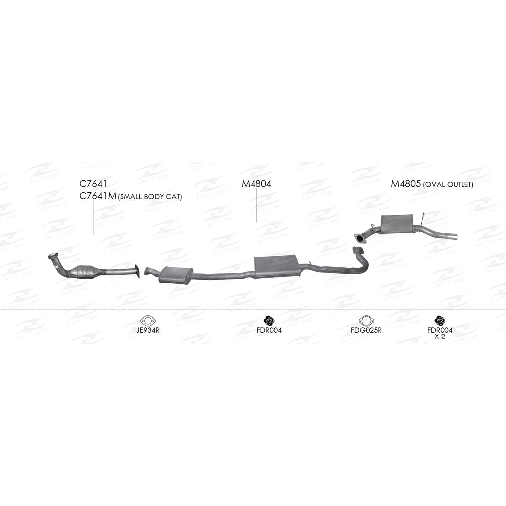 Unbranded Exhaust System for Ford Falcon (09/1998 - 09/2002)