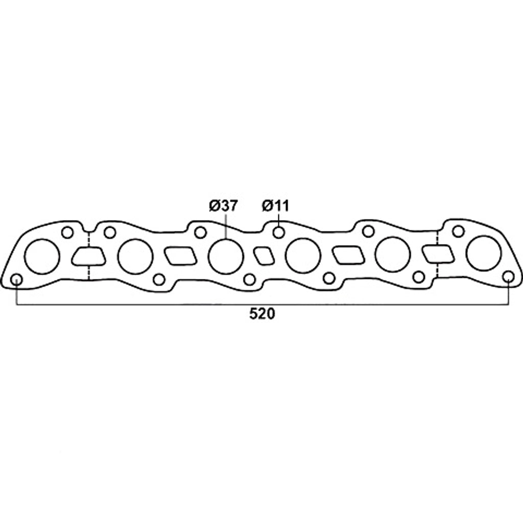 Redback Header Gasket for Holden Calais (03/1986 - 1988), Commodore (03/1986 - 1988)