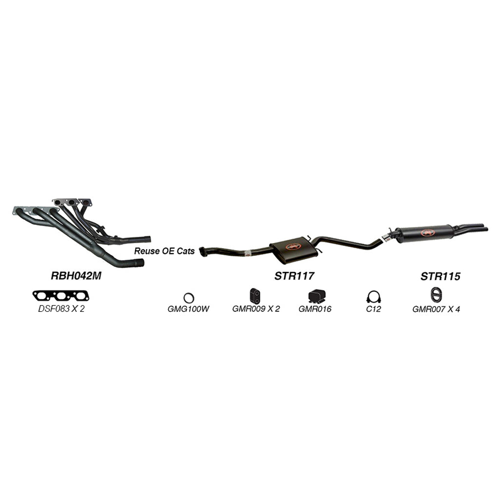 Redback Performance Exhaust System for Holden Commodore (04/1995 - 1997), Calais (04/1995 - 1997)