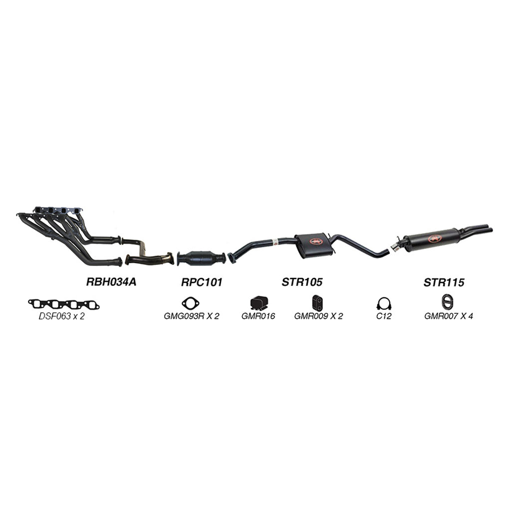 Redback Performance Exhaust System for Holden Commodore (09/1991 - 1995), Calais (09/1991 - 1995)