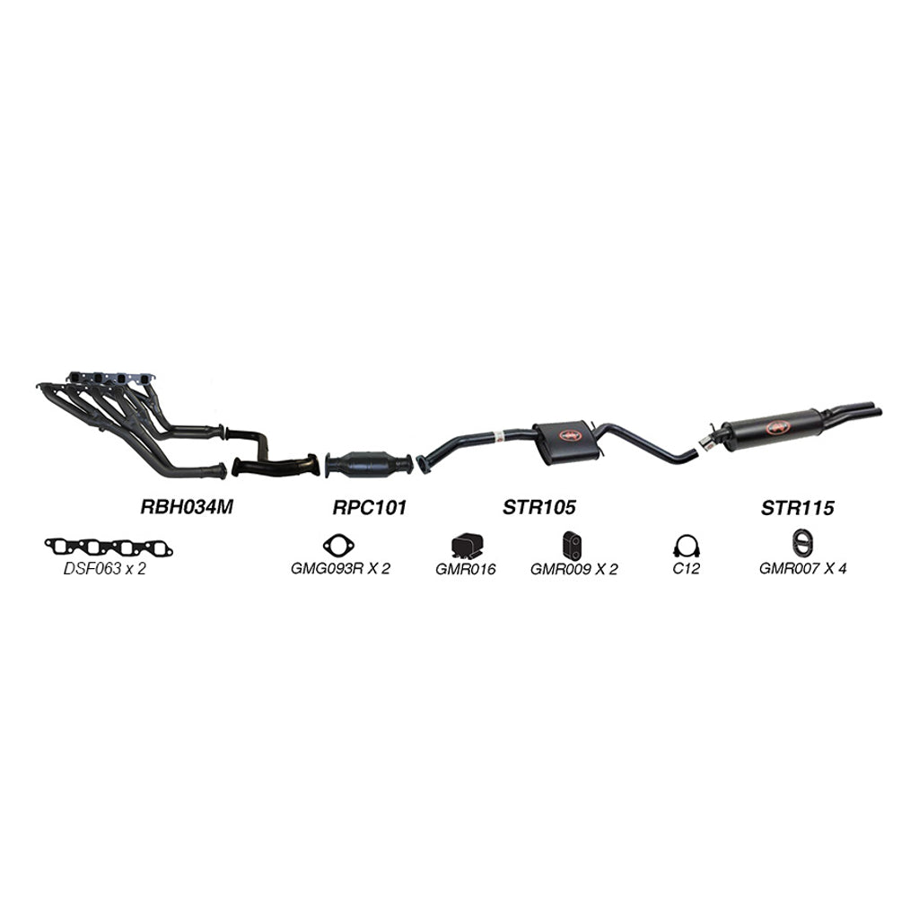 Redback Performance Exhaust System for Holden Commodore (09/1991 - 1995), Calais (09/1991 - 1995)