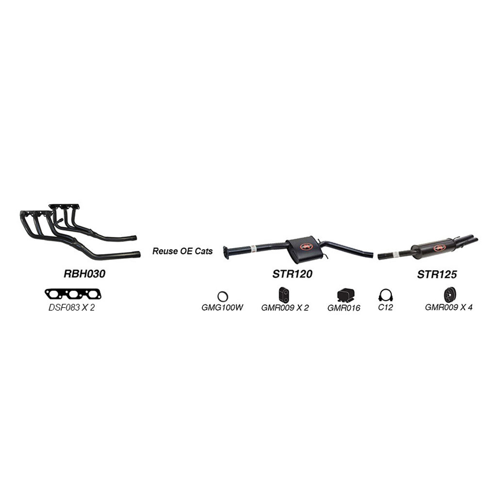 Redback Performance Exhaust System for Holden Commodore (08/1997 - 08/2004), Calais (08/1997 - 08/2004), HSV XU6 (08/1997 - 08/2004)