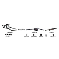 Redback Performance Exhaust System for Holden Commodore (08/1997 - 08/2004), Calais (08/1997 - 08/2004), HSV XU6 (08/1997 - 08/2004)