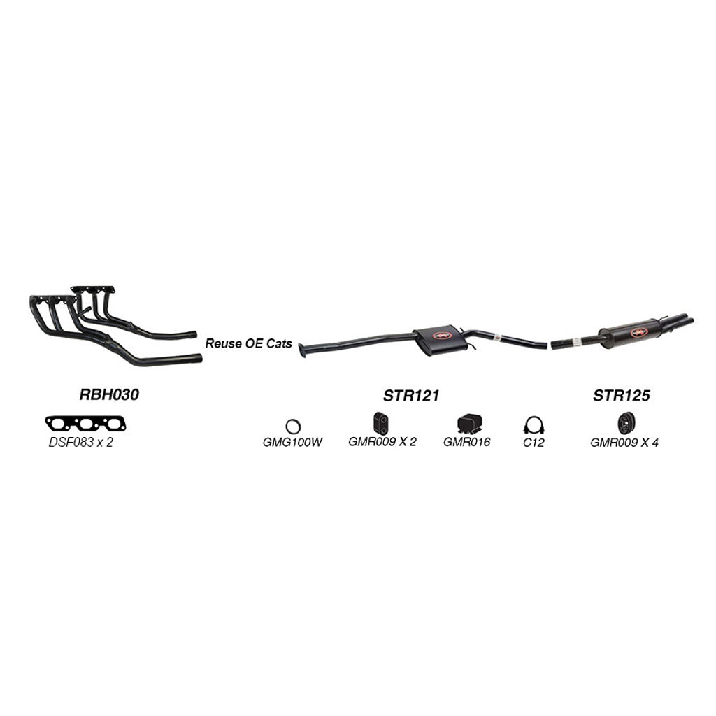 Redback Performance Exhaust System for Holden Statesman (06/1999 - 04/2003), Holden Statesman (06/1999 - 04/2003), Holden Statesman (06/1999 - 04/2003)