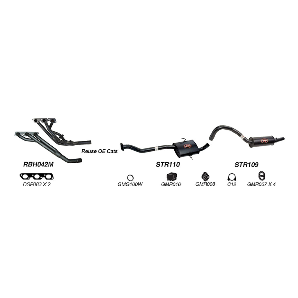 Redback Performance Exhaust System for Holden Commodore (01/1988 - 12/2000), Calais (01/1988 - 12/2000), Holden Commodore (04/1995 - 12/2000)