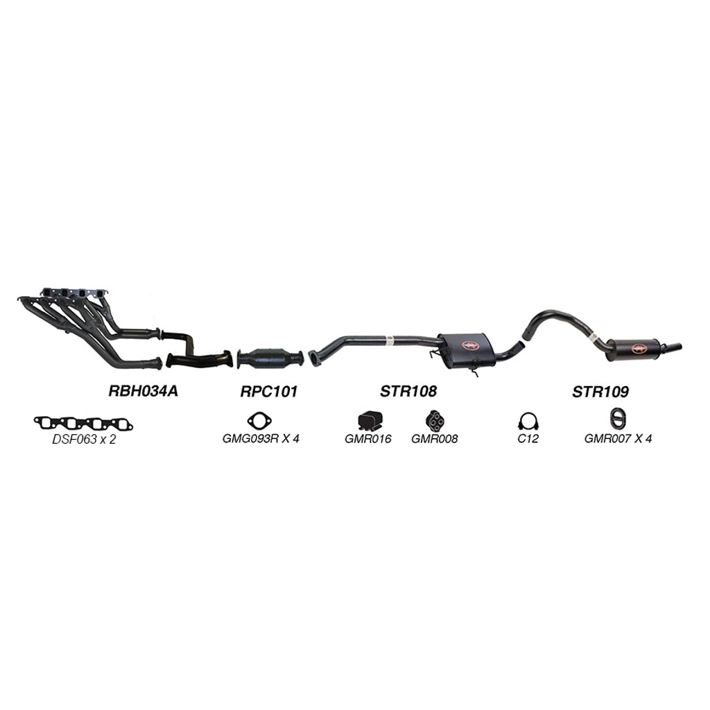 Redback Performance Exhaust System for Holden Commodore (01/1988 - 03/1991), Holden Commodore (01/1988 - 03/1991)