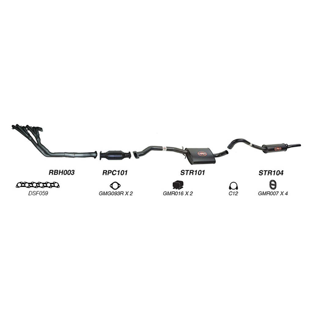 Redback Performance Exhaust System for Holden Commodore (03/1986 - 09/1988), Holden Commodore (08/1988 - 10/1991)