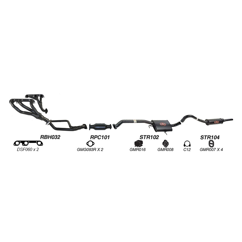 Redback Performance Exhaust System for Holden Calais (01/1988 - 04/1995), Statesman (01/1988 - 04/1995), Commodore (01/1988 - 04/1995), Caprice (01/1988 - 04/1995), Holden Calais (08/1988 - 09/1997), Commodore (08/1988 - 09/1997), Holden Commodore...