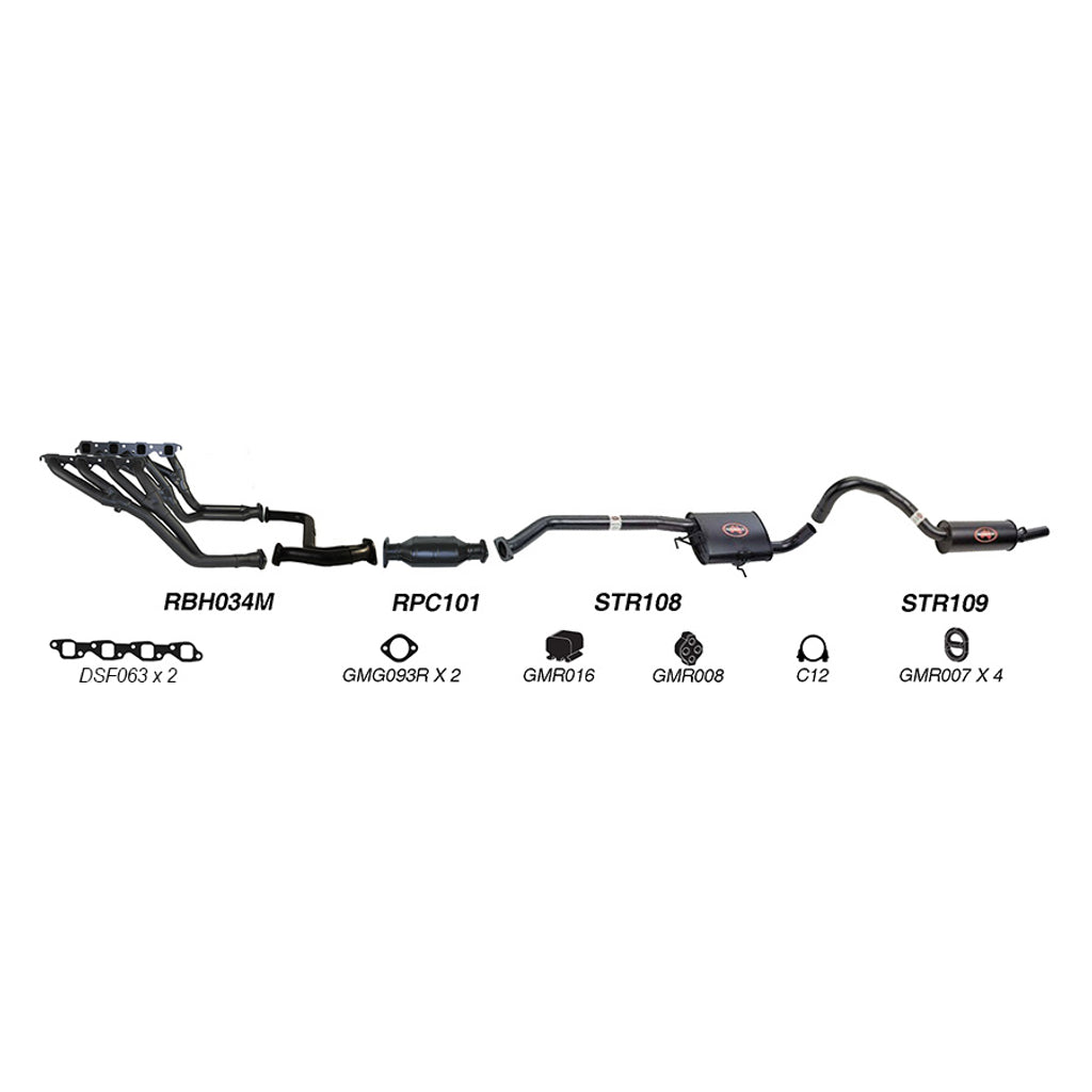 Redback Performance Exhaust System for Holden Commodore (01/1988 - 03/1991), Holden Commodore (01/1988 - 03/1991)