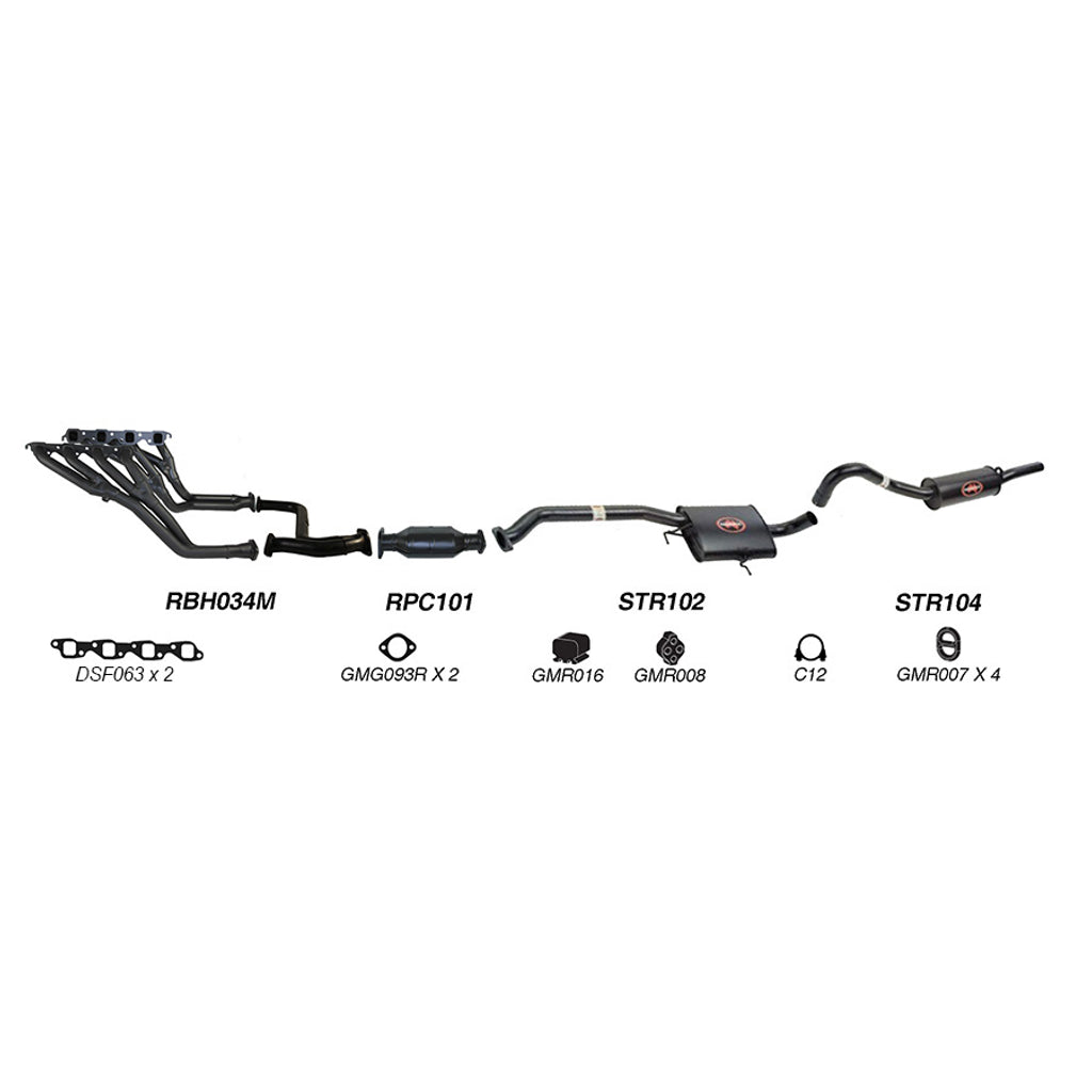 Redback Performance Exhaust System for Holden Calais (08/1988 - 09/1997), Commodore (08/1988 - 09/1997), Holden Commodore (08/1988 - 10/1991)