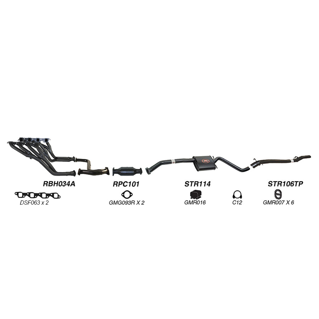Redback Performance Exhaust System for Holden Commodore (03/1990 - 06/1999), Caprice (03/1990 - 06/1999), Calais (03/1990 - 06/1999), Statesman (03/1990 - 06/1999), Holden Caprice (04/1990 - 02/1994)