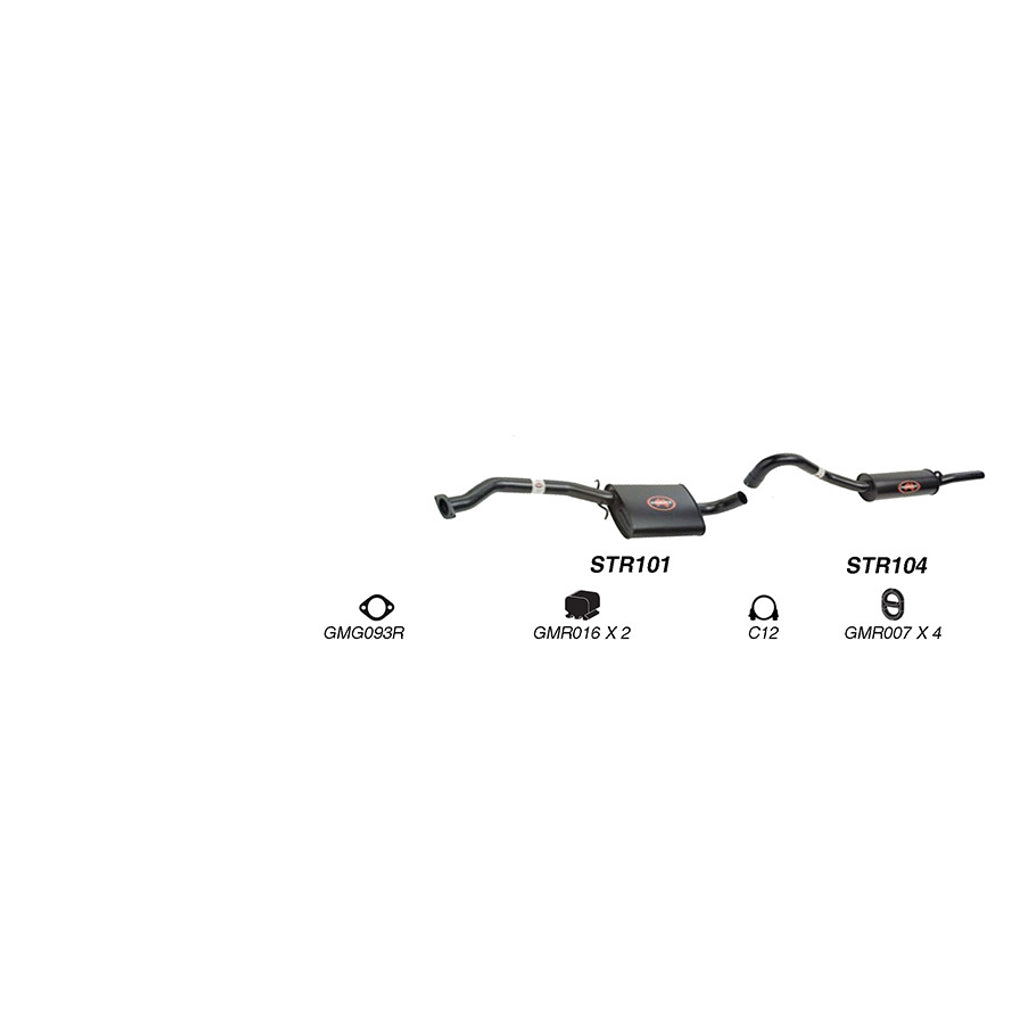 Redback Performance Exhaust System for Holden Commodore (03/1986 - 09/1988), Calais (03/1986 - 09/1988), Holden Commodore (03/1986 - 09/1997), Calais (03/1986 - 09/1997)