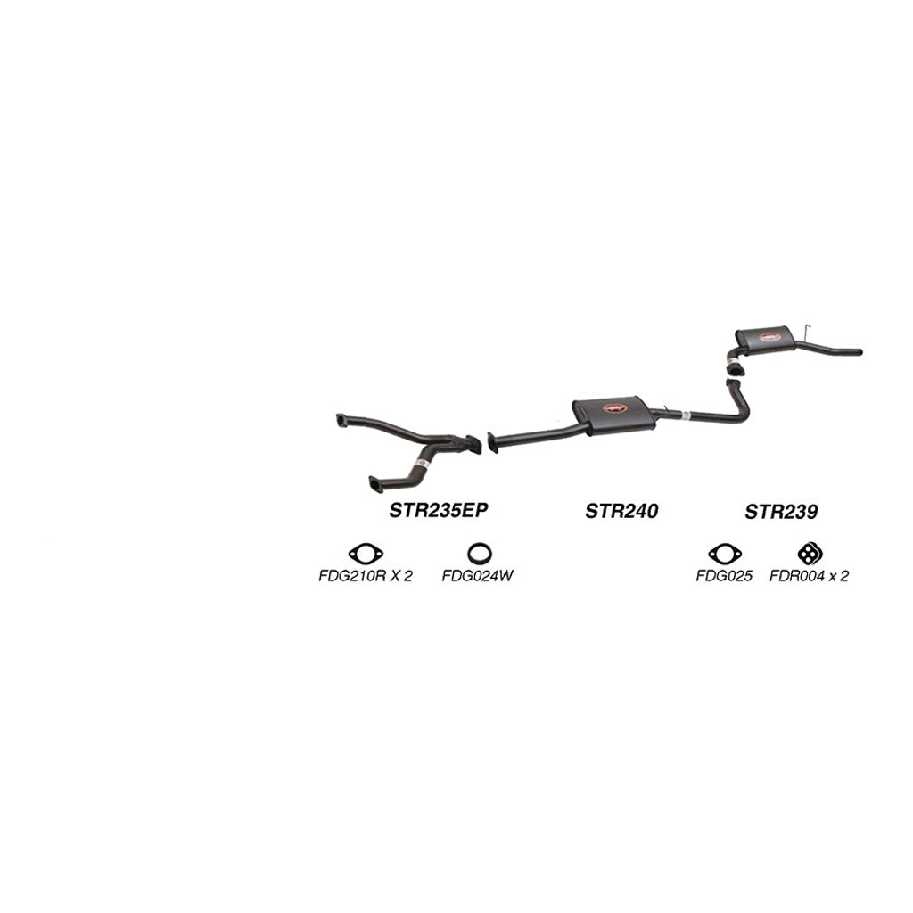 Redback Performance Exhaust System for Ford Fairmont (01/1998 - 09/2002), Falcon (01/1998 - 09/2002)