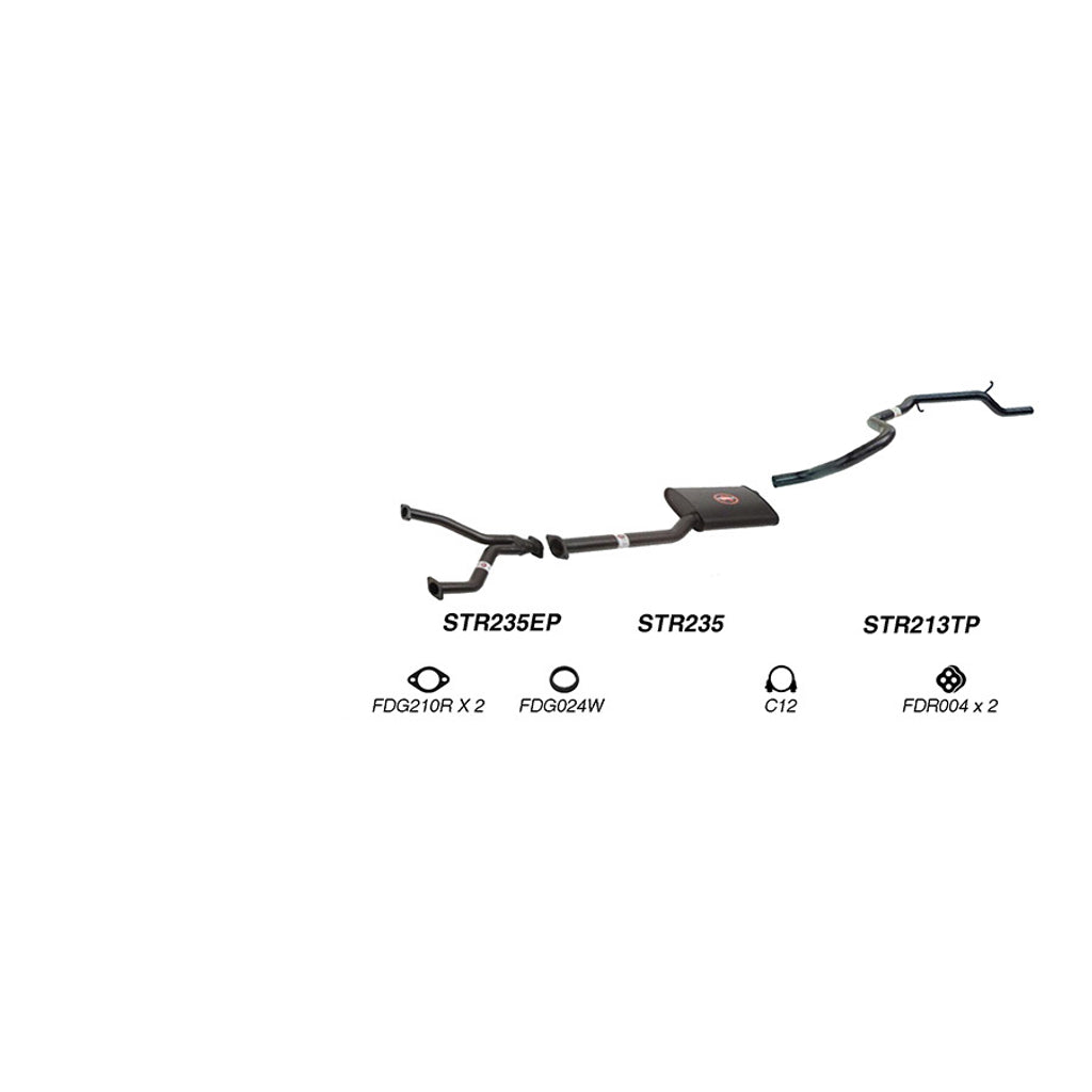 Redback Performance Exhaust System for Ford Falcon (07/1991 - 09/2002), Fairmont (07/1991 - 09/2002), Ford Falcon (07/1991 - 09/2002), Fairmont (07/1991 - 09/2002)