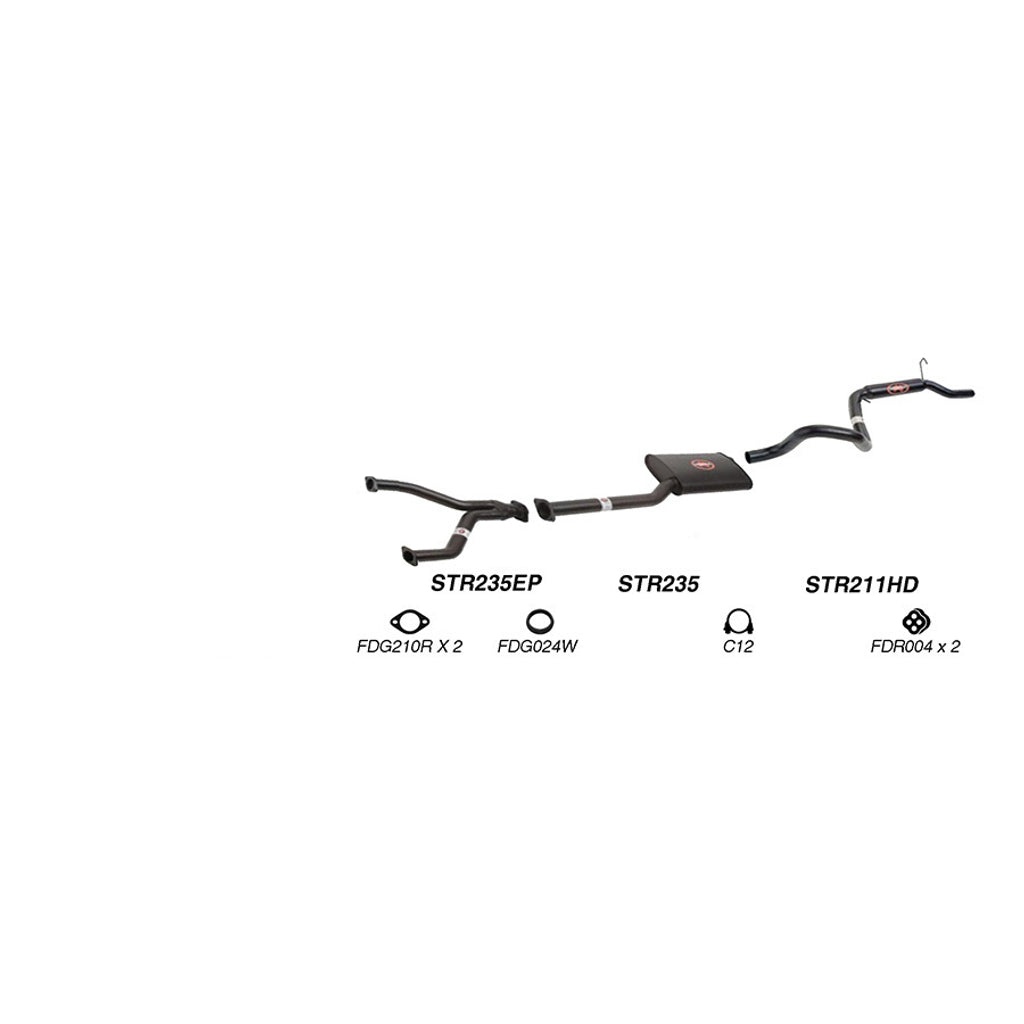 Redback Performance Exhaust System for Ford Falcon (01/1991 - 09/2002), Fairmont (01/1991 - 09/2002), Ford Falcon (09/1998 - 09/2002), Ford Falcon (09/1998 - 09/2002)