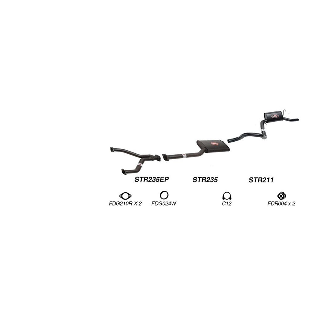 Redback Performance Exhaust System for Ford Falcon (01/1991 - 09/2002), Fairmont (01/1991 - 09/2002)