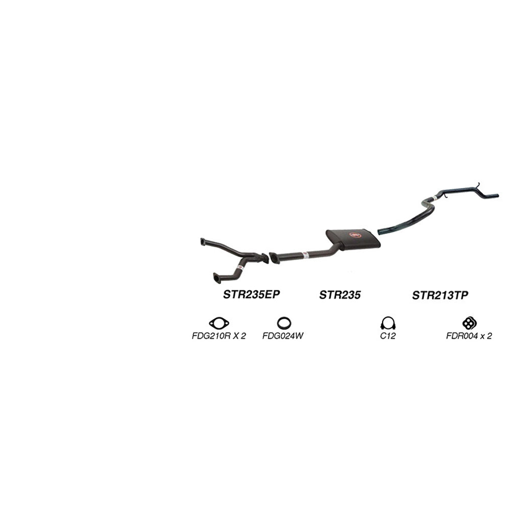 Redback Performance Exhaust System for Ford Falcon (07/1991 - 09/2002), Fairmont (07/1991 - 09/2002), Ford Falcon (07/1991 - 09/2002), Fairmont (07/1991 - 09/2002)