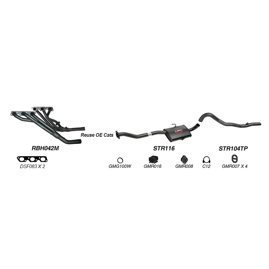 Redback Performance Exhaust System for Holden Commodore (03/1986 - 1997), Calais (03/1986 - 1997), Holden Commodore (04/1995 - 1997), Calais (04/1995 - 1997)