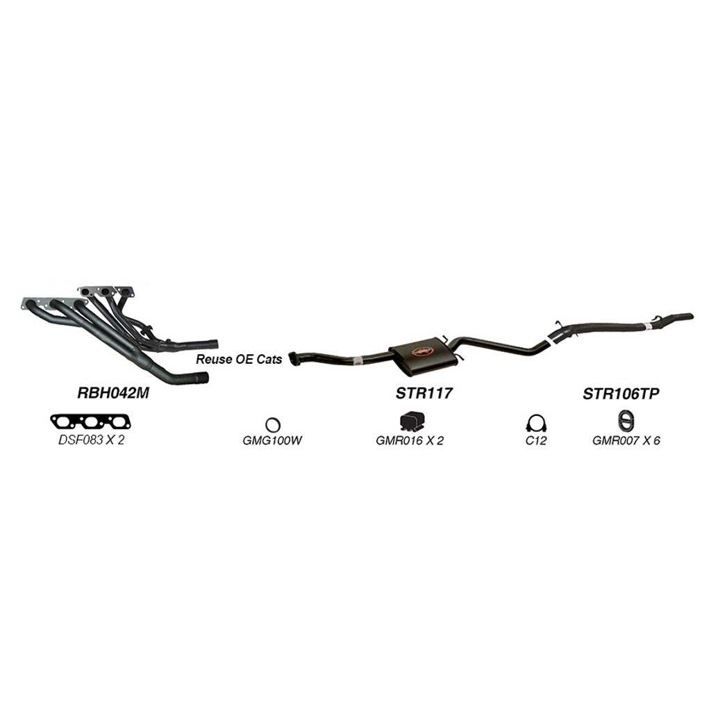 Redback Performance Exhaust System for Holden Commodore (04/1995 - 08/1997), Calais (04/1995 - 08/1997)
