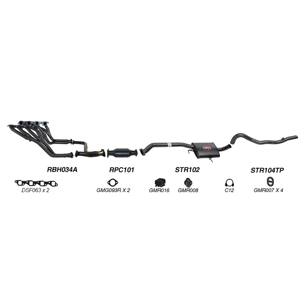 Redback Performance Exhaust System for Holden Calais (08/1988 - 09/1997), Commodore (08/1988 - 09/1997), Holden Commodore (03/1986 - 1997), Calais (03/1986 - 1997)
