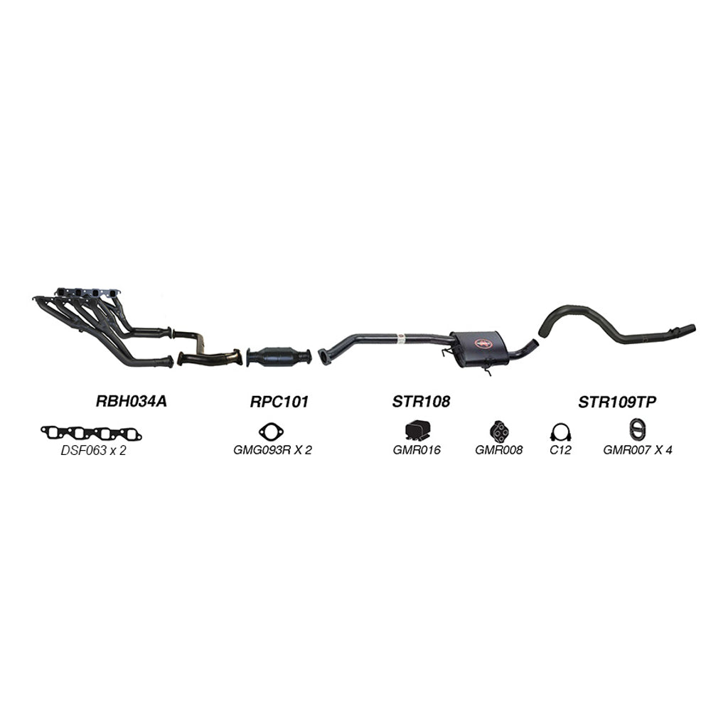 Redback Performance Exhaust System for Holden Commodore (01/1988 - 03/1991), Holden Commodore (01/1988 - 12/2000)