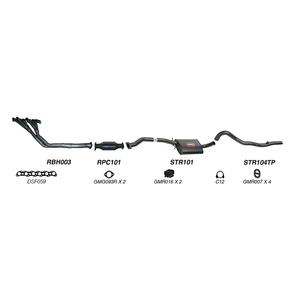 Redback Performance Exhaust System for Holden Commodore (03/1986 - 09/1988), Holden Commodore (03/1986 - 1997), Calais (03/1986 - 1997)