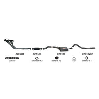 Redback Performance Exhaust System for Holden Commodore (03/1986 - 09/1988), Holden Commodore (03/1986 - 1997), Calais (03/1986 - 1997)