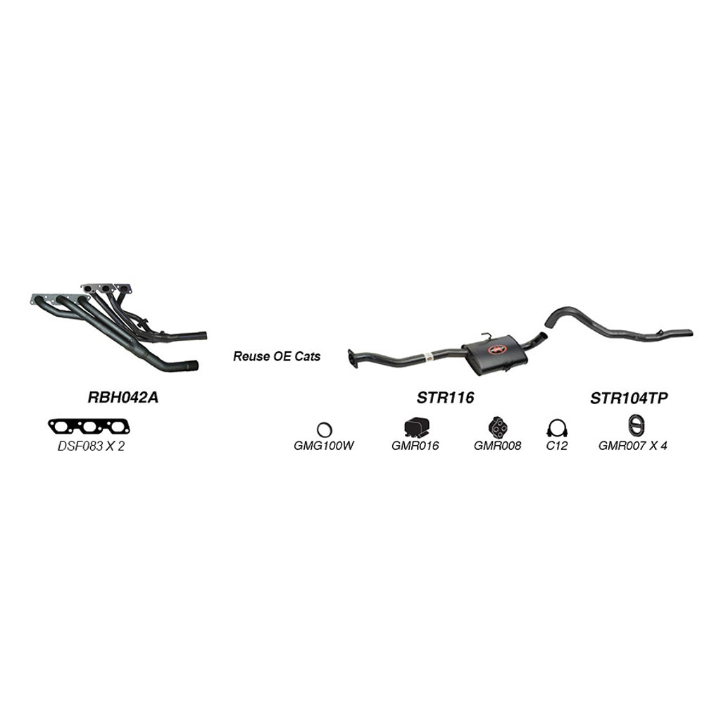 Redback Performance Exhaust System for Holden Commodore (04/1995 - 08/1997), Calais (04/1995 - 08/1997)