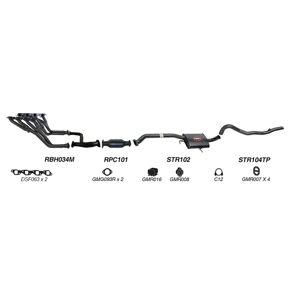 Redback Performance Exhaust System for Holden Calais (08/1988 - 09/1997), Commodore (08/1988 - 09/1997), Holden Commodore (03/1986 - 1997), Calais (03/1986 - 1997)