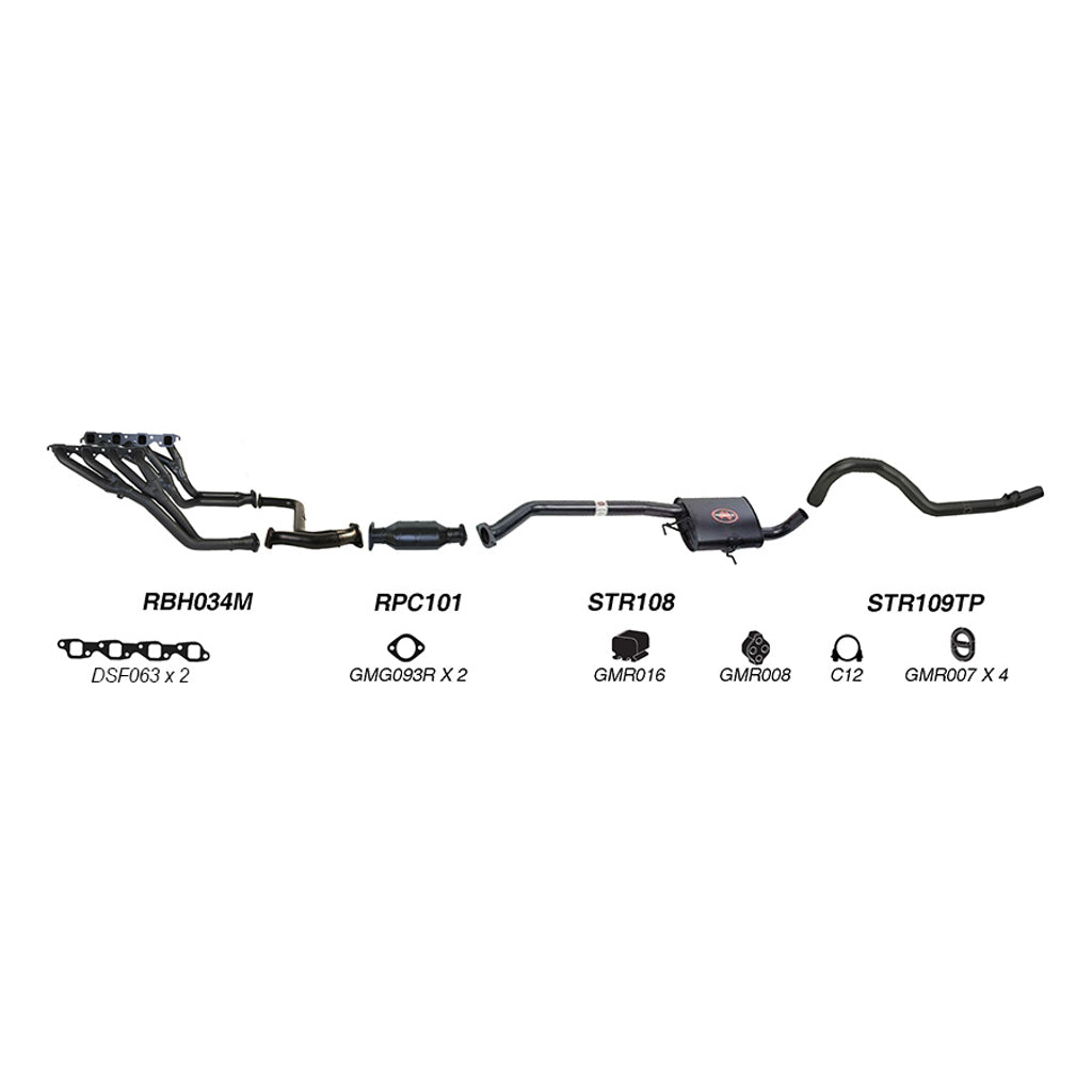 Redback Performance Exhaust System for Holden Commodore (01/1988 - 03/1991), Holden Commodore (01/1988 - 12/2000)
