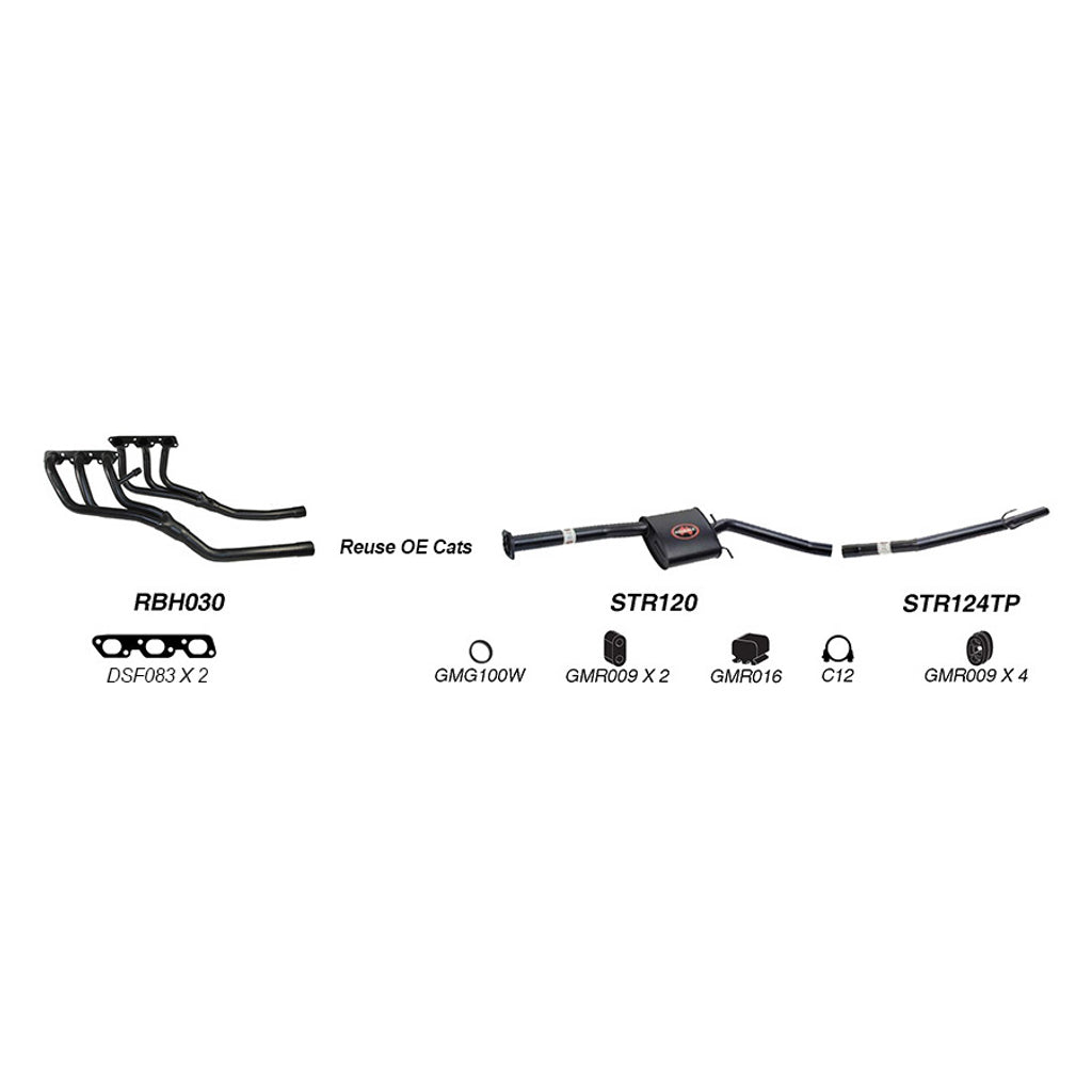 Redback Performance Exhaust System for Holden Caprice (09/1997 - 08/2004), Statesman (09/1997 - 08/2004), Commodore (09/1997 - 08/2004), Calais (09/1997 - 08/2004), HSV XU6 (09/1997 - 08/2004), Holden Commodore (09/1997 - 08/2004), Calais (09/1997 -...