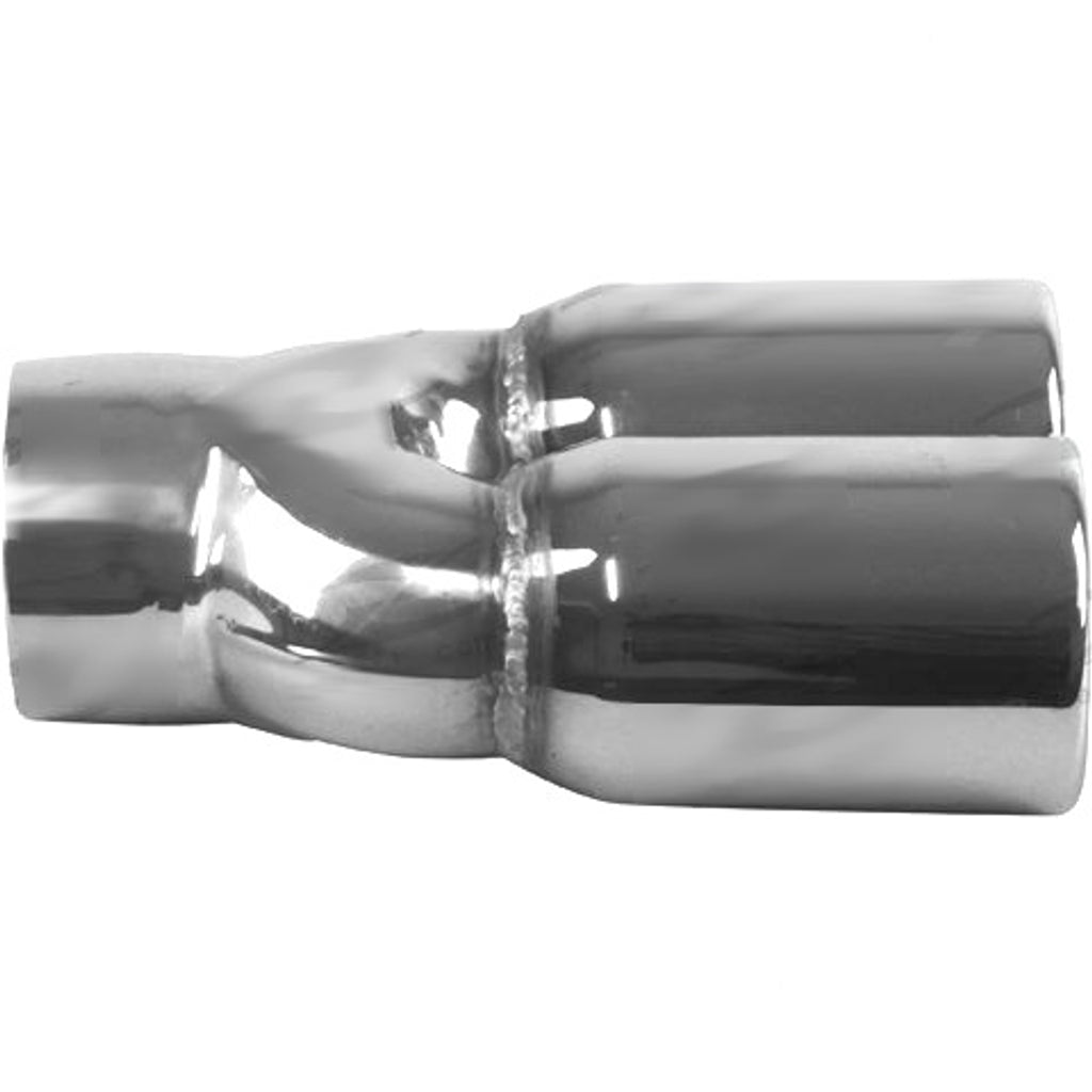 Y-Piece / Double Walled / Resonator /Straight Cut - In 2-1/2