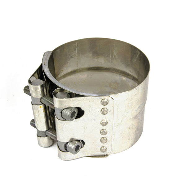 Stepped Strap Clamp - Flex 94mm to Pipe 89mm - Stainless