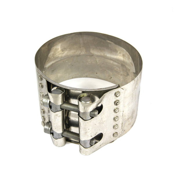 Stepped Strap Clamp - Flex 119mm to Pipe 114mm - Stainless