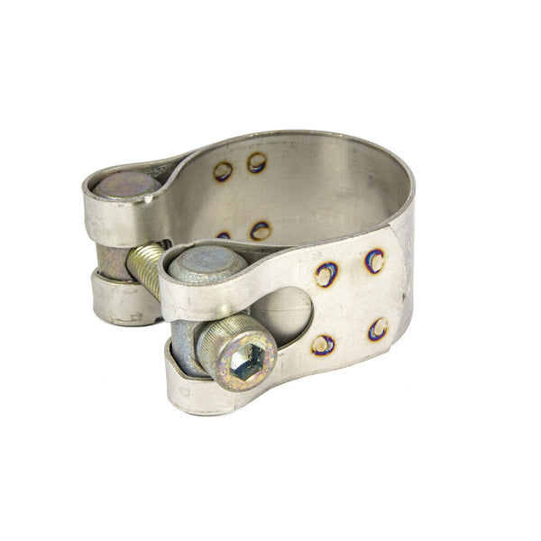 PipeFit Clamp - 35mm wide - 51mm to 57mm - 409 Stainless