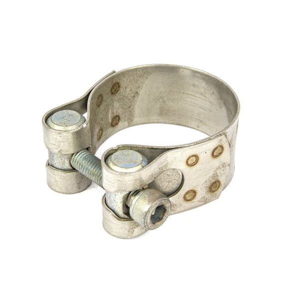 PipeFit Clamp - 35mm wide - 64mm to 70mm - 409 Stainless